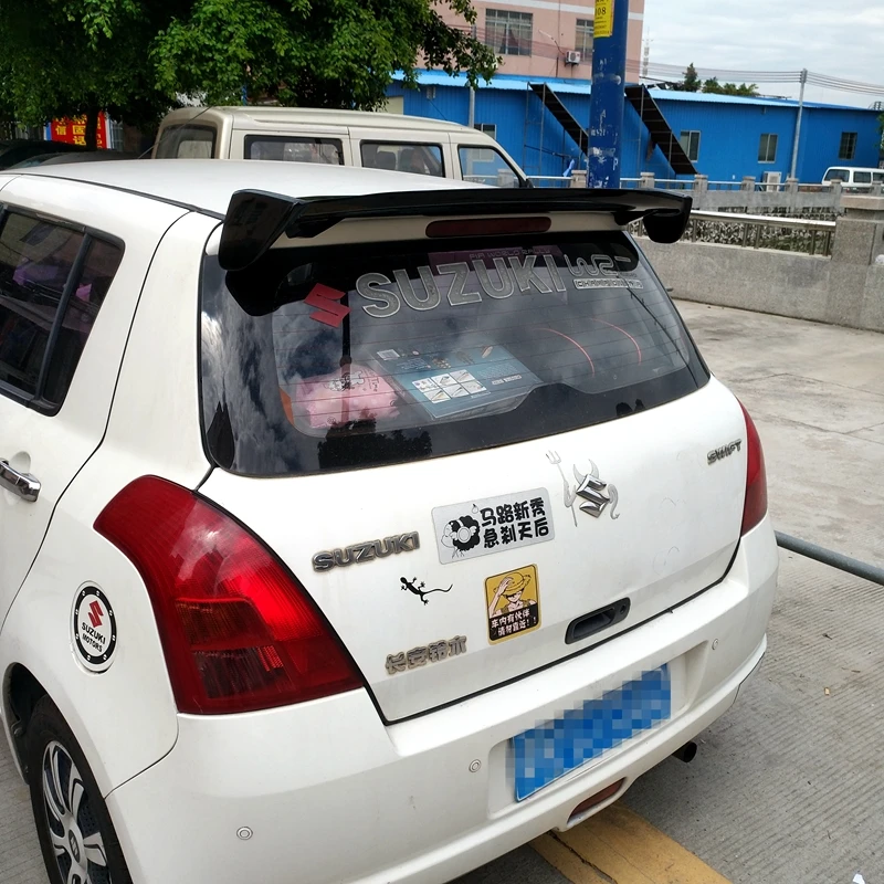 Per Suzuki Swift Spoiler Materiale Abs Di Alta Qualità Automotive Ala Posteriore Primer Colore Spoiler Posteriore Per Suzuki Swift 2005-2015