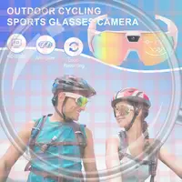 POV Sports Glasses Anti-Glare Smart Walk Cam Sunglasses Lightweight Windproof Ski Goggles Motorcycle Bicycle Driver Recorder