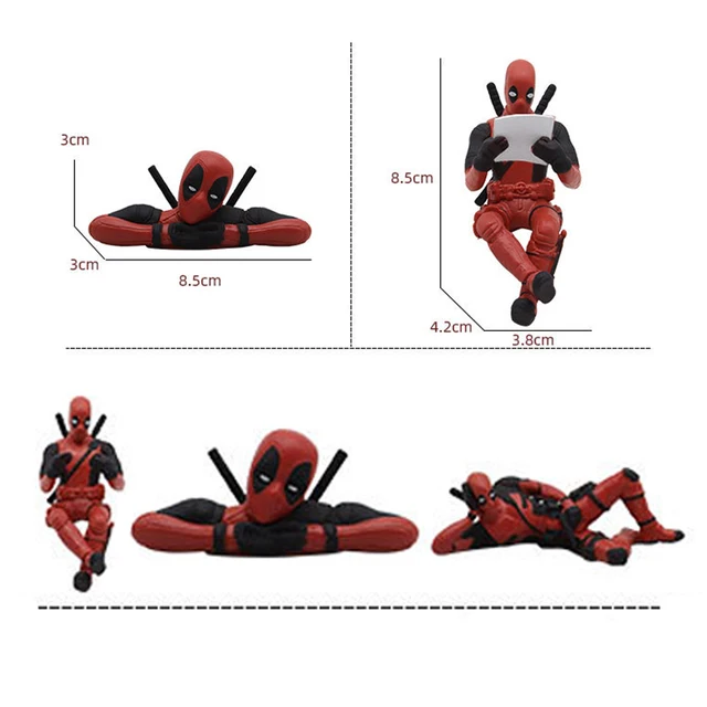 ZKTSRY Deadpool Car Accessories,Classics Anime Figures Model for Home, Car,  Desk and Computer Decorations (Style 2)