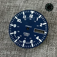 28.5mm 5 SPORTS Pilot Watch Dial Suitable for NH36/4R36 Movement Custom Watch S5 logo Accessories SNZG11