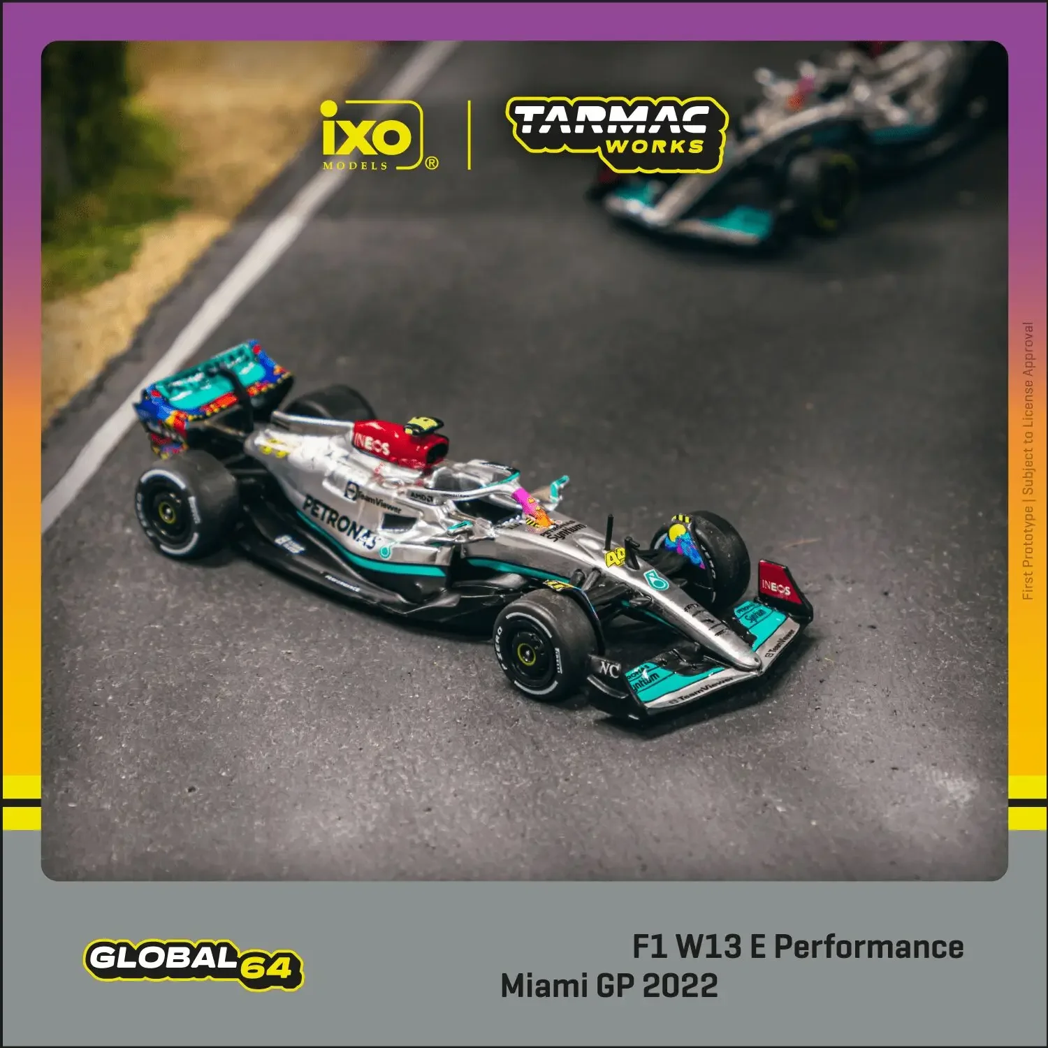 Disponibile Tw 1:64 F1 W13 E Performance Miami Grand Prix 2022 Modello Di Auto In Lega
