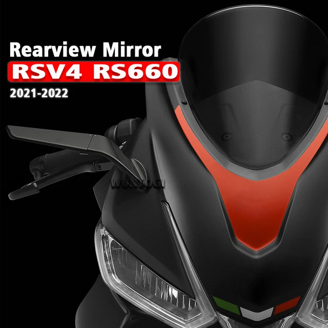 2021 RSV4 1100 Teile Stealth Spiegel Passt Für Aprilia RS 660 Motorrad  Flügel Spiegel Einstellbare Dreh Rück Seite Spiegel - AliExpress