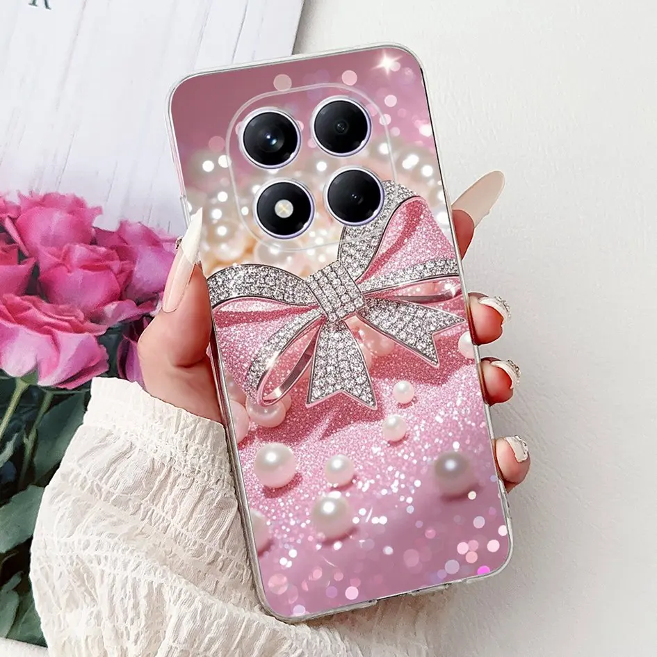 Cute Strawberry Love Heart Soft Silicone Clear Phone Case Cover