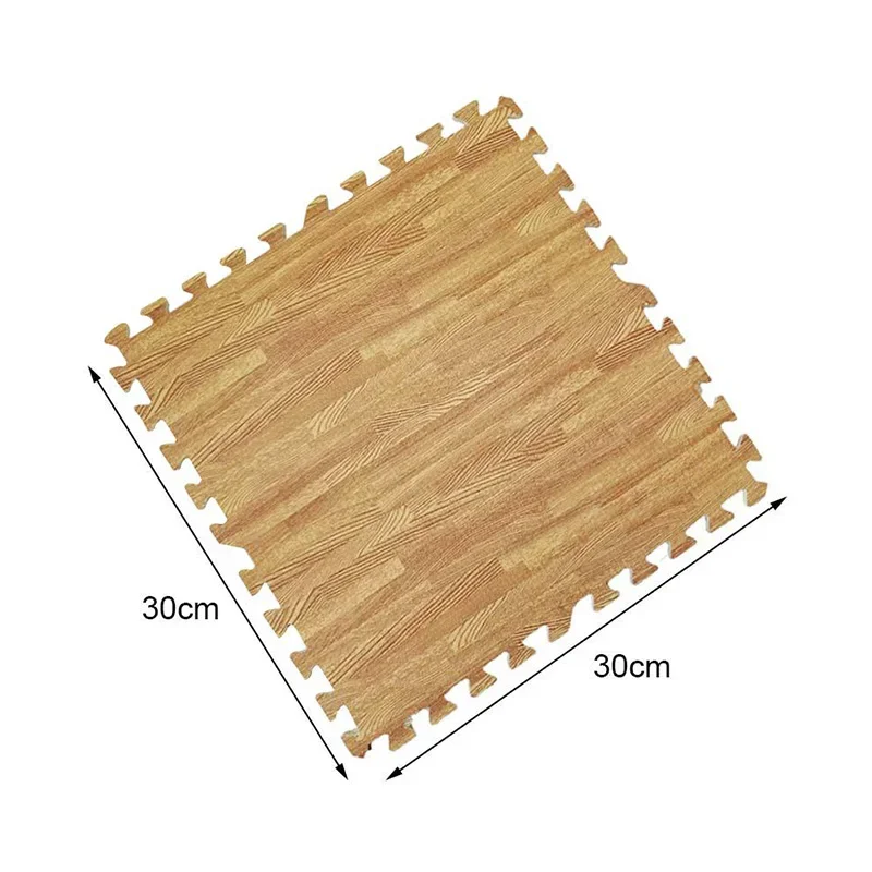 Wood Grain Puzzle Mat Baby Play Foam Splicing Carpet Kids Bedroom Thicken Soft Rug Modern Living Room Crawling Play Floor Mat
