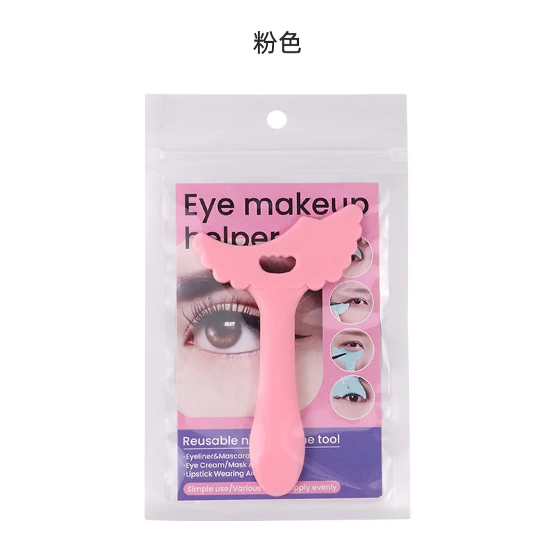도매 다기능 아이라이너 스텐실 윙 팁 실리콘 아이라이너 도구 자연스럽게 매끄럽게 재사용 가능한 메이크업 도구