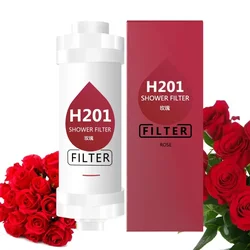 Scented Shower Head Water Softener & Purifier for Enhanced Hair and Skin Care (Rose)