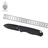Kizer Pocket Knife Drop Bear V3619C1/C2/C3/C4  Aluminium/Micarta Handle with 154CM Steel Blade Outdoor EDC Knife 2