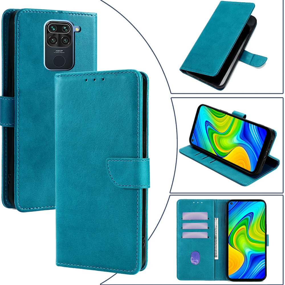 COMAKU Cover Per Xiaomi Redmi 9AT/Redmi 9A Con Anello Magnetico 360° E Supporto, Antiurto, Blu Reale - 4