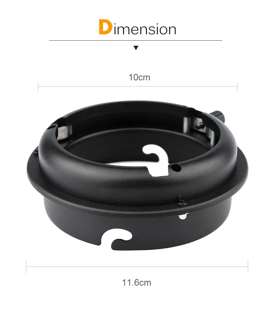 Elinchrom Mount To Bowens Mounts Ring Speedring Adapter Studio Flash Strobe
