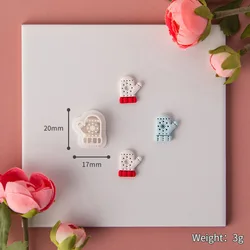 Festive Polymer Clay Cutter Set: Deer, Snowflake, Santa, Gingerbread Man for Holiday Jewelry and Decor (YT0354)