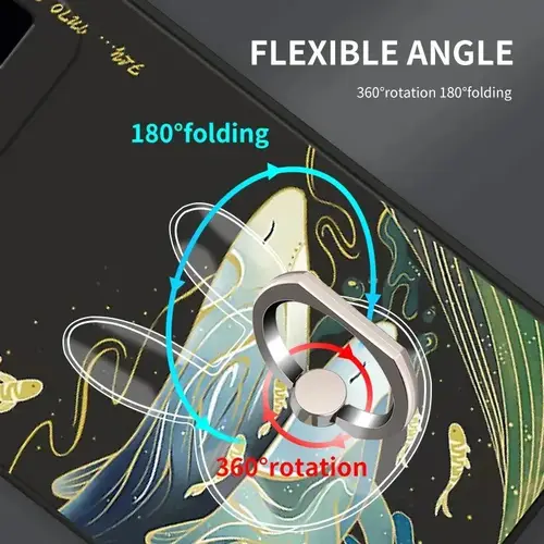 1/2/3/4pcs Transparent Cute Animal Round Phone Stand Foldable 360 Rotating Mobile Phone Ring Holder Smart Phone Accessories - Image 6