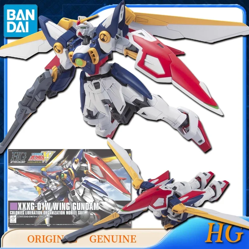 Bandai Original Genuine HG XXXG-01W WING GUNDAM Anime Action