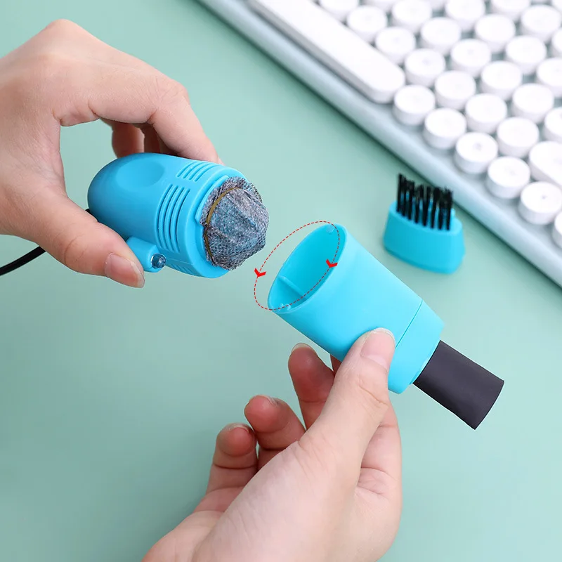USB Vacuum Cleaner Keyboard Cleaning Brush Laptop Shell Cleaner Dust Brush Portable Mini Handheld Vacuum Cleaning Tools computer cleaning brush keyboard cleaning tools cleaning brush