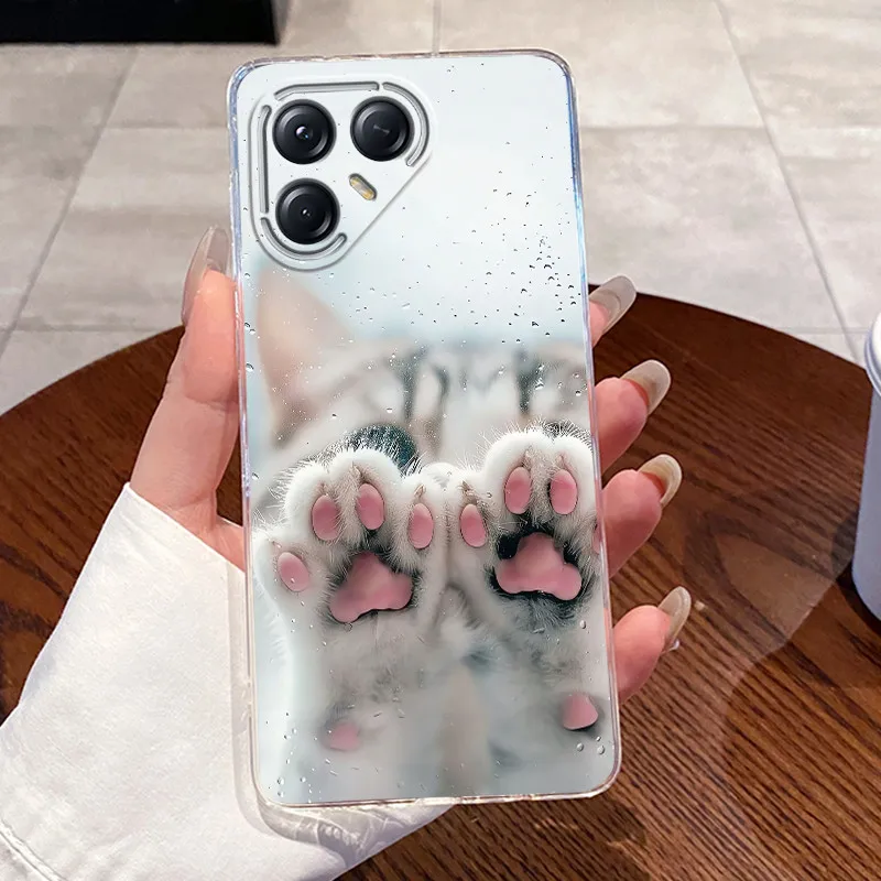 Aesthetic Luxury Soft Silicone Transparent TPU Phone Case Back Cover