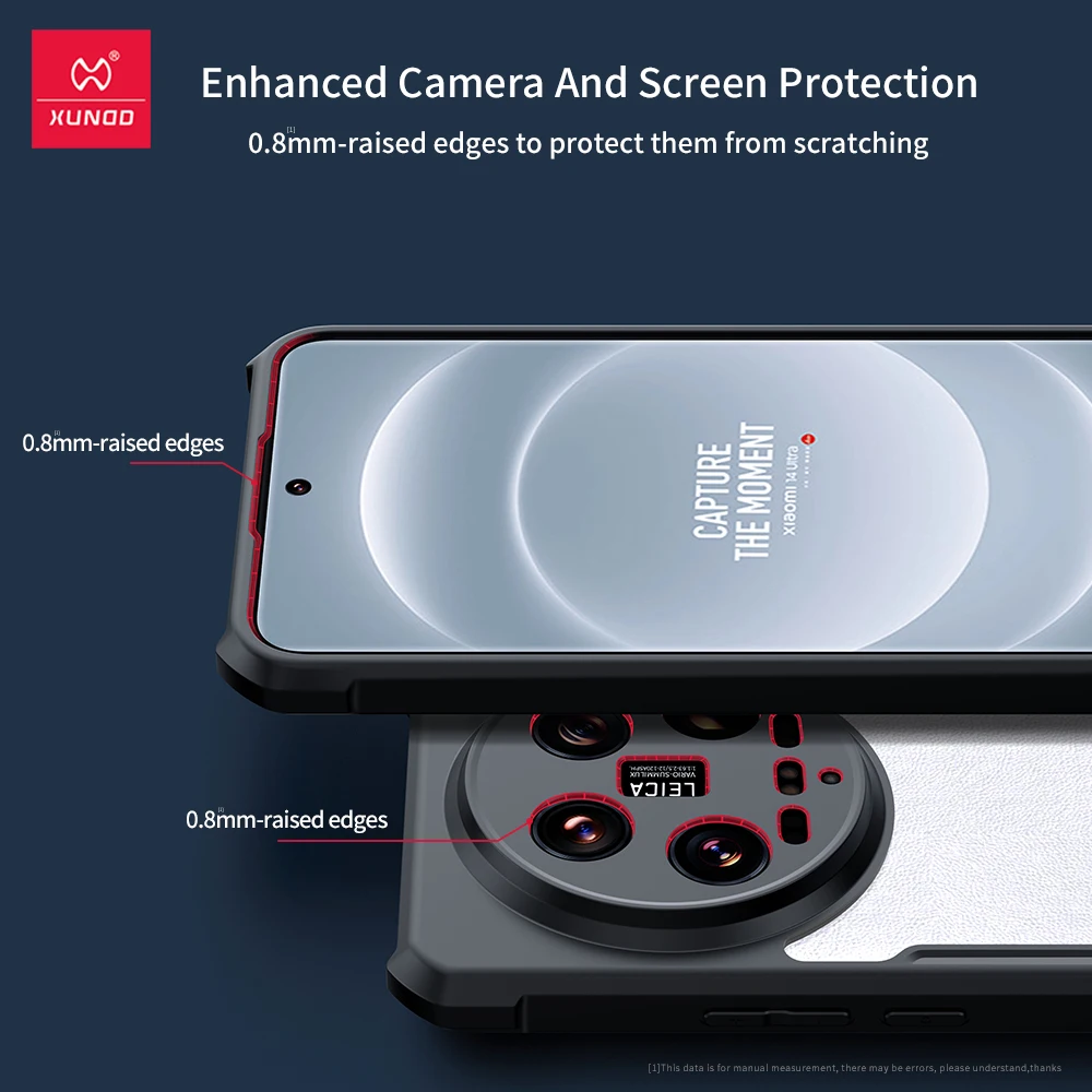 Xundd Shockproof Transparent Phone Case with Airbag Technology and Full Lens Protection