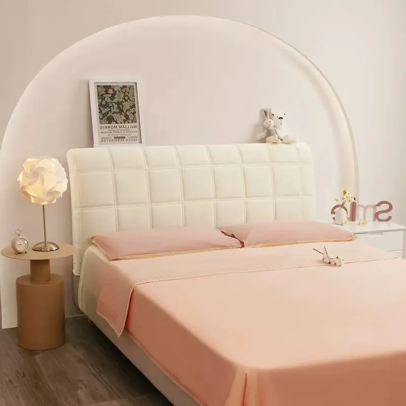 침대커버 럭셔리 격자 무늬 침대 헤드 보드 커버 침실 부드럽고 따뜻한 겨울 두꺼운 모든 포함 침대 머리 먼지 보호대 범용 침대 뒤 커버 10 침실용 격자 무늬 침대 헤드보드 커버, 부드러운 단색 침대 헤드 커버, 두꺼운 먼지 보호기, 범용 침대 뒷면 커버