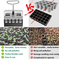 Garden Metal Micro 3/4inch Cell Block Mini Handheld Manual Blocker 20 Seed Maker New Soil Blocking Tool 1