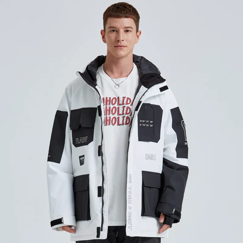 MUTUSNOW Winter Men And Women's Waterproof Windproof Ski Jacket Fashion Breathable Snow Coat Outdoor Snowboarding Clothes