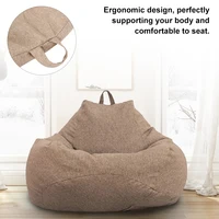 Lazy Sofas Cover Chairs Without Filler Adults Bean Bag Chair Couch Living Room Bedroom Home Tatami Lounger Seat
