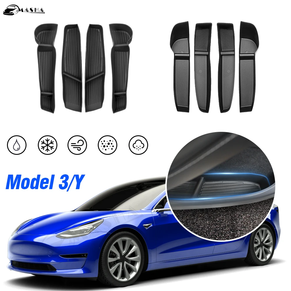 Organisateurs latéraux de coffre pour Tesla Model Y (lot de 2)