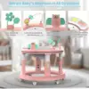 Baby Walker with 5 Adjustable Heights Baby Activity Center Features 360° Swivel Seat Music Detachable Toys Bounce Foot Pad 5