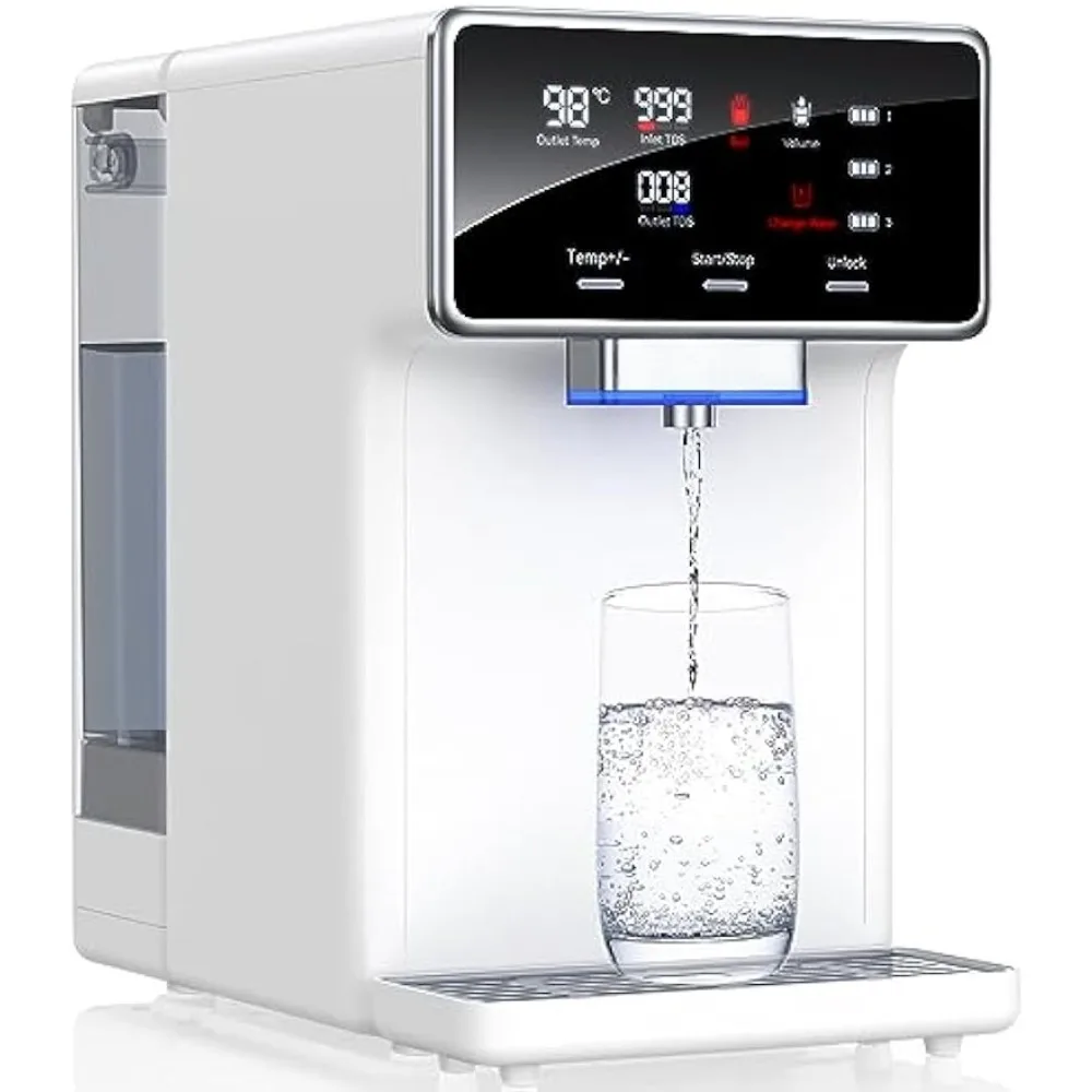 

Water filter reverse osmosis system, 7-stage purification, instant heating, portable RO filtration, BPA free water purifier