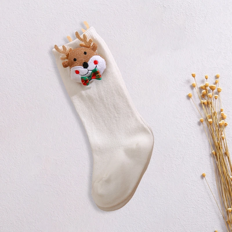 Adorable Toddler Christmas Socks Cozy Warm Winter Socks with Festive Reindeer Design Perfect Holiday Gift for Kids
