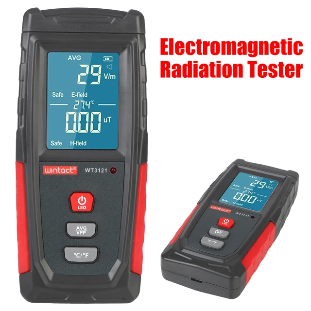Medidor de radiación electromagnética EMF, medidor de campo magnético  electrónico, dosímetro New - AliExpress
