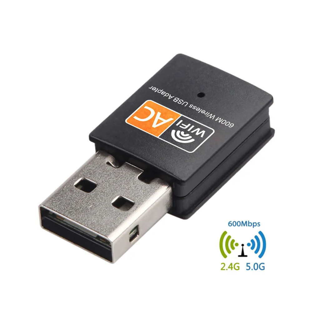 듀얼 밴드 USB 와이파이 어댑터, 무선 네트워크 카드, 와이파이 동글, PC 네트워크 카드, 600 Mbps, 2.4GHz, 5GHz