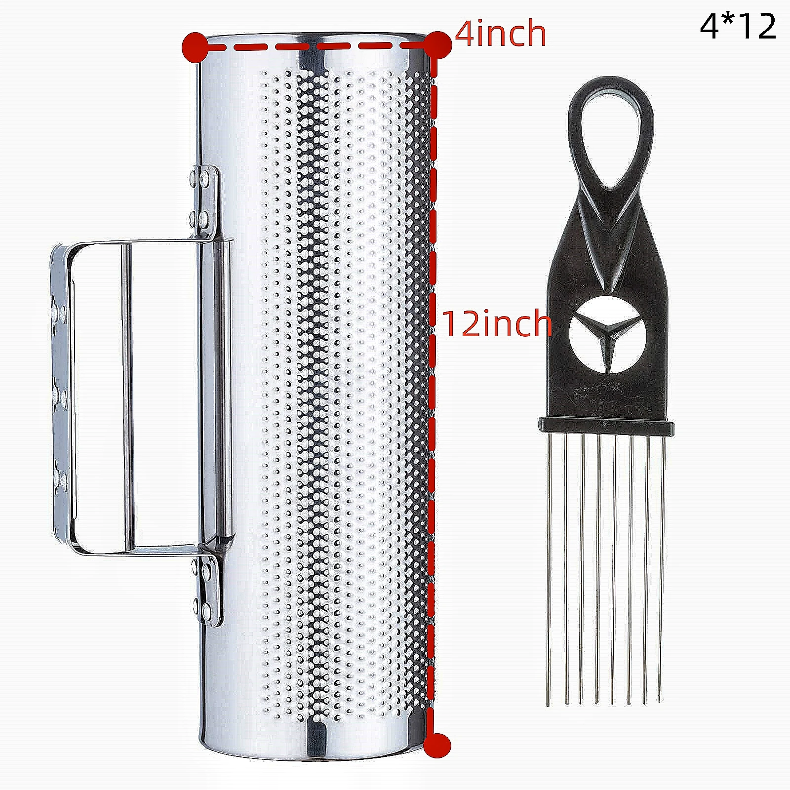 Miwayer Guira Edelstahl Latin Percussion Guiro Instrument Puerto Rico, Instrumente mit Guiro-Schabern für Live – Detail 9