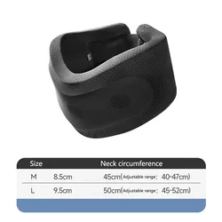 Ergonomic Neck Support Pillow with Adjustable Soft Foam for Pain Relief and Travel Comfort (Black)