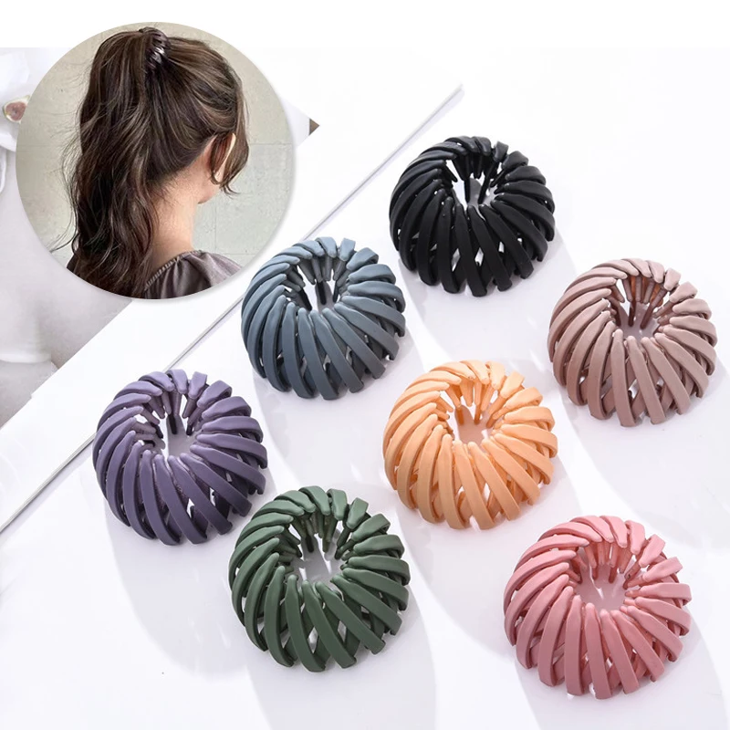

Women Hair Claw Buckle retractable Clips Ponytail Fashion Bun Hair Claw Horsetail Buckle Hair Clip Hair Accessories
