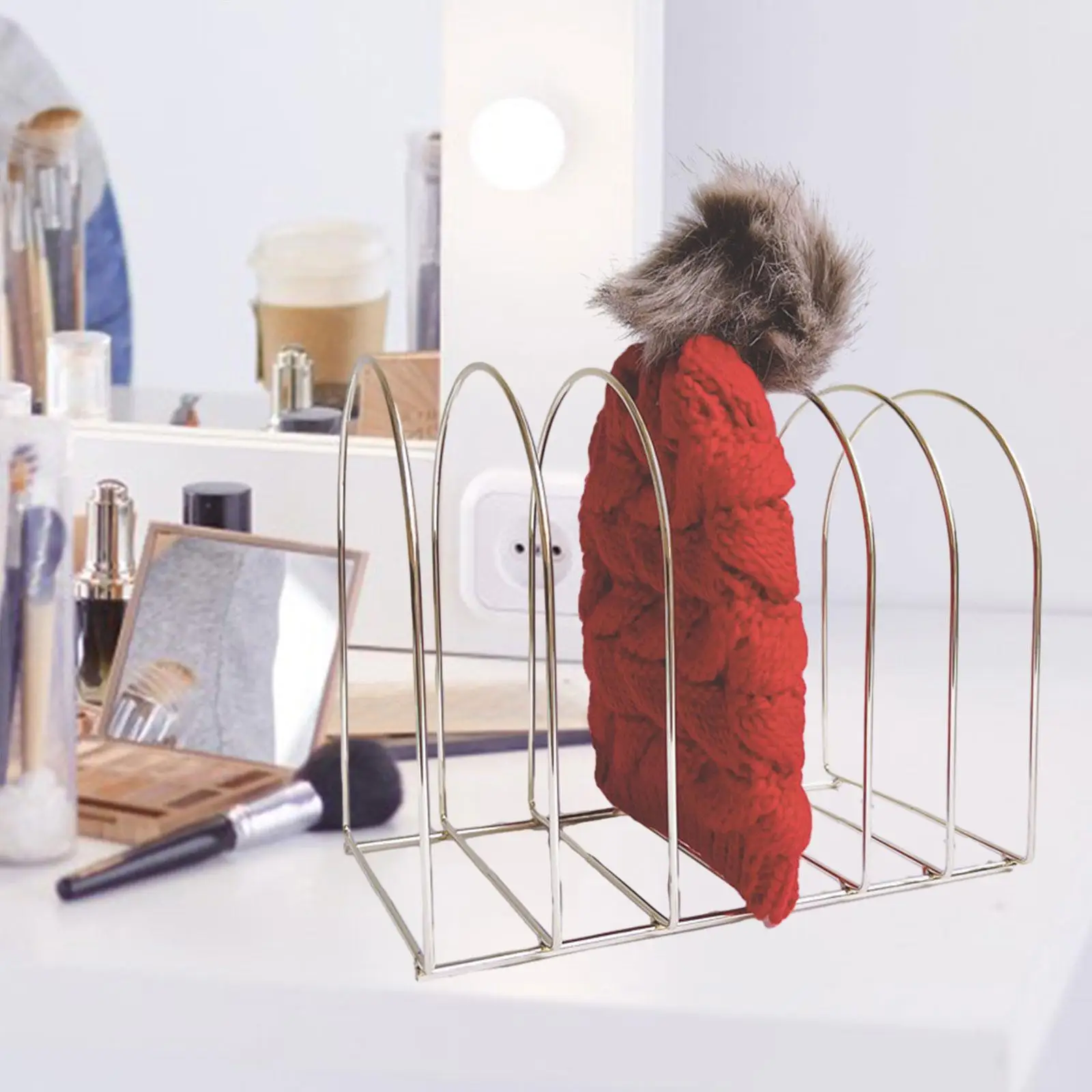 Swim Cap Hanger Bedroom Home Stable Base Multi Grid Woolen Hat Display Stand