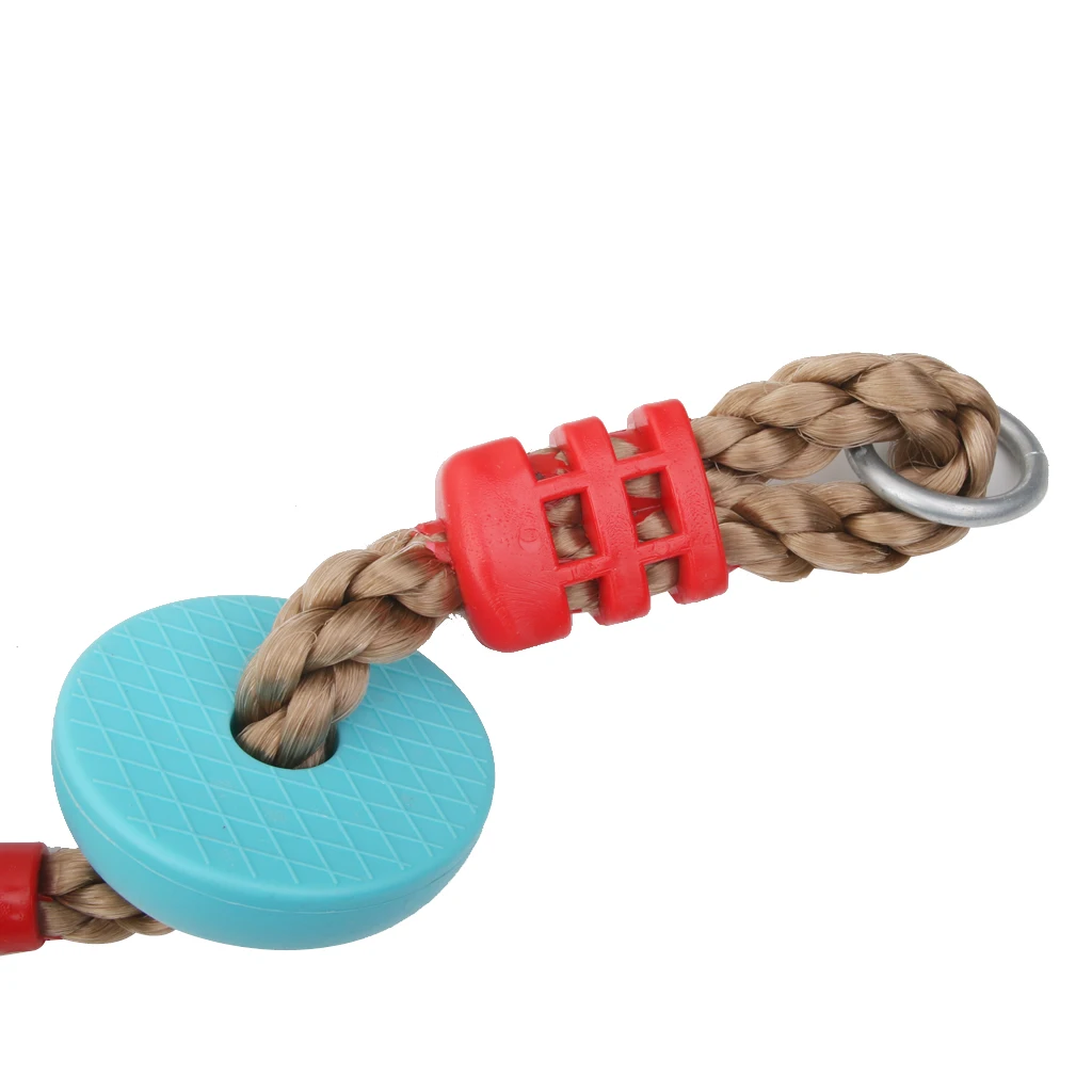 Climbing Rope With 5 Plastic Knots for Kids Children Climbing Outdoor Sports Game- Blue