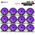 12PC/SET LED Par Light 18x18w RGBWA UV 6in1 Flat Par Light DMX512 Professional Stage Lighting Equipment for Disco Party Bar