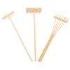 3 Pcs Zen Garden Sand Rake Tabletop Rakes Feng Shui Decor Accessories Plant Meditation Mini Wooden Office Model Kit 1