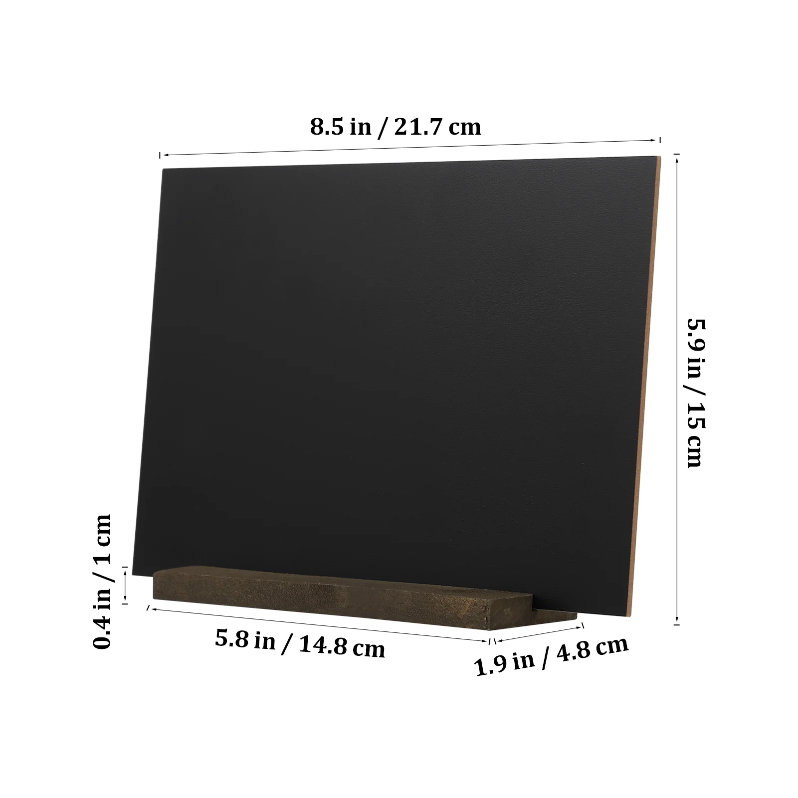 Chalkboard Board Sign Sided Mini Chalk Double Messgae Tabletop Stand Two wooden chalkboard