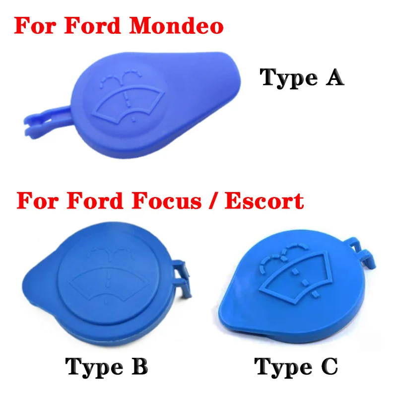 JEAZEA Windshield Wiper Washer Fluid Reservoir Cover Water Tank Bottle Cap For Ford Focus Escort Mondeo BM5117632AA DS7317K606AB