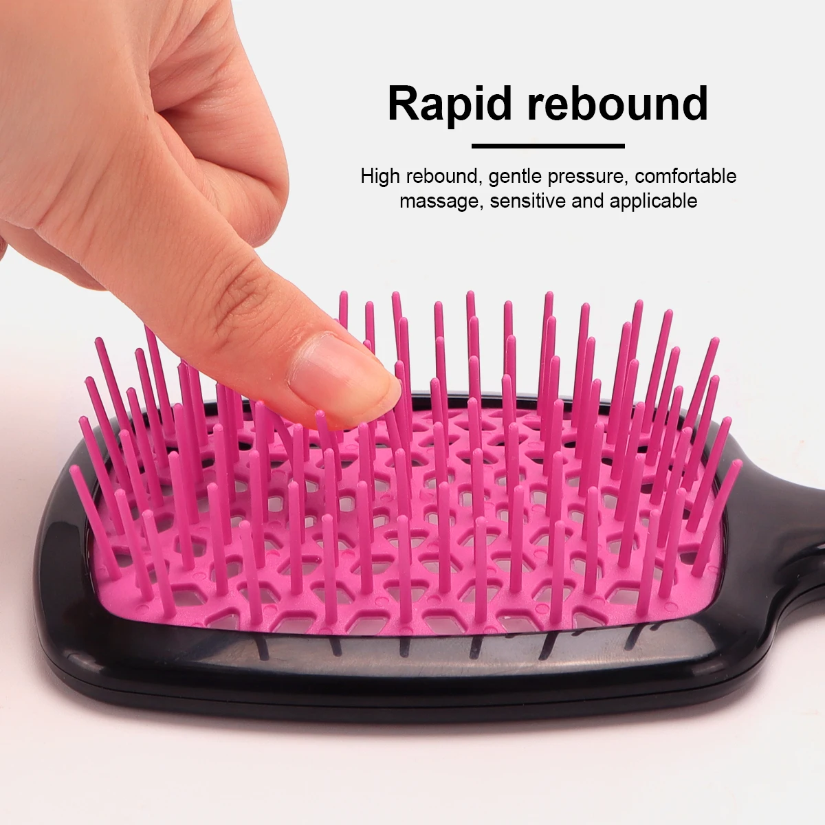 Air Cushion Comb Tangled Hair Comb Hair Brush Massage Anti-static Hollow Out Wet Curly Hair Brushes Barber Styling Tool 4