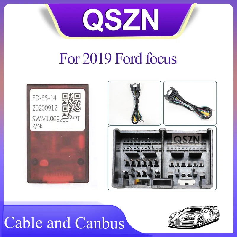 

car accessoires Cable Car Android Canbus Box FD-SS-14 For 2019 Ford focus Power Harness Wiring Cable Car Radio Ford