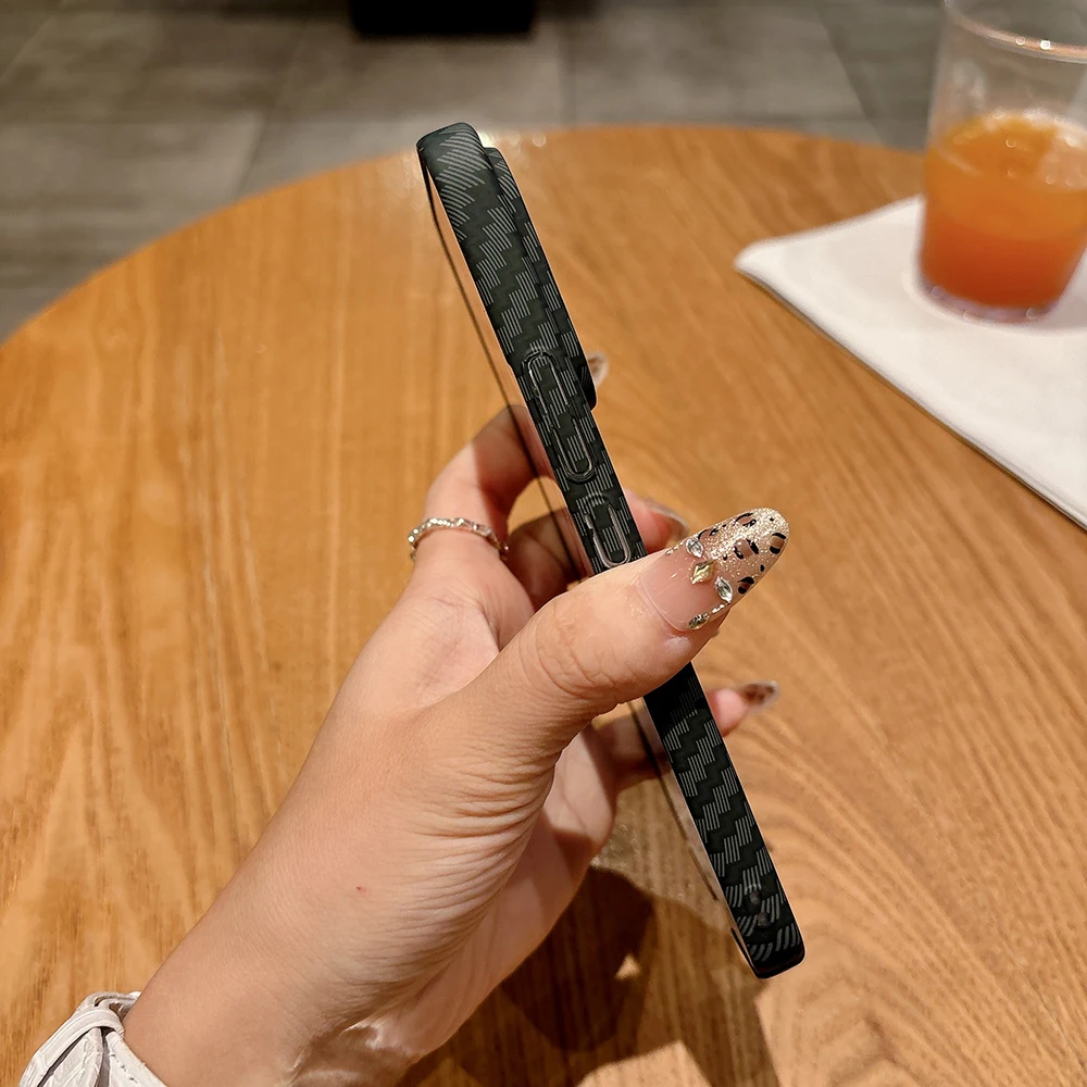 Luxury Kevlar Fiber Texture Shockproof Bumper Case -