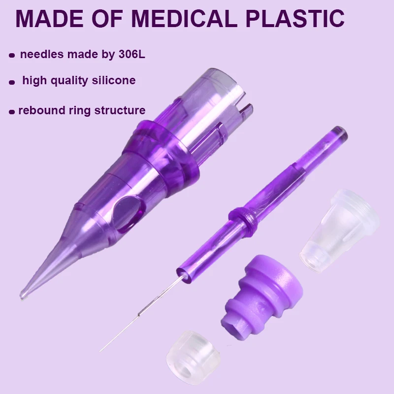 5/10/20/50pcs Tattoo Needle Cartridge Round Liner Shader Permanent Makeup Eyebrow Tattoo Needle Cartridge For Tattoo Machine Pen 3