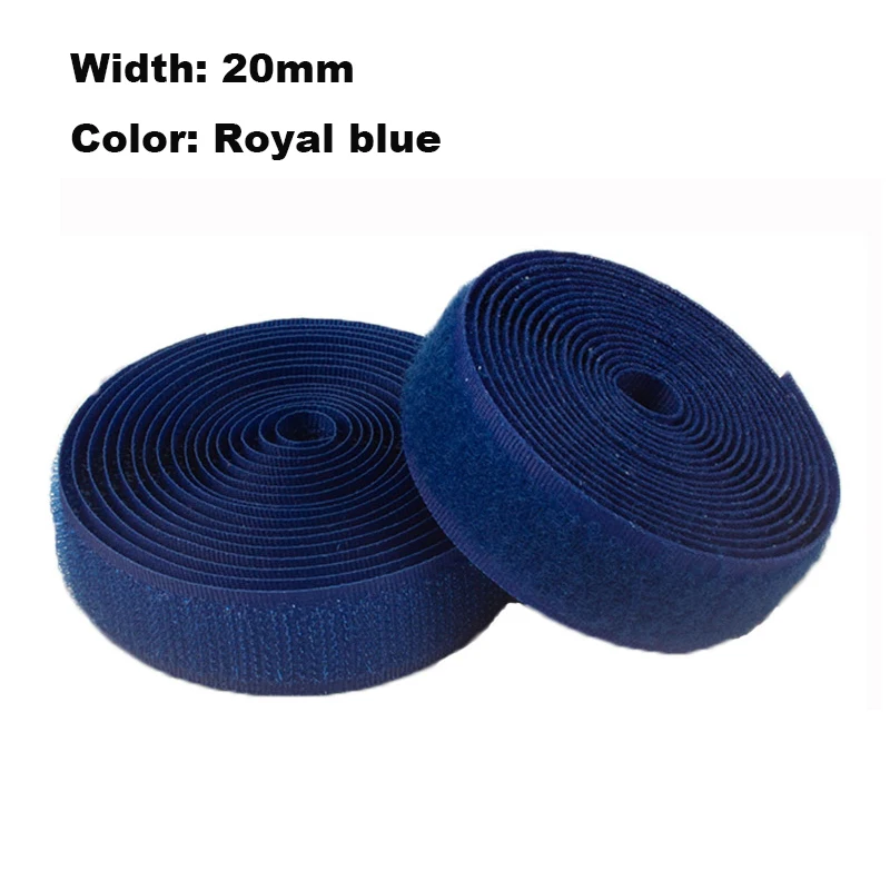 Colorful 20mm Sew-On Hook and Loop Tape - Nylon Fastener Straps