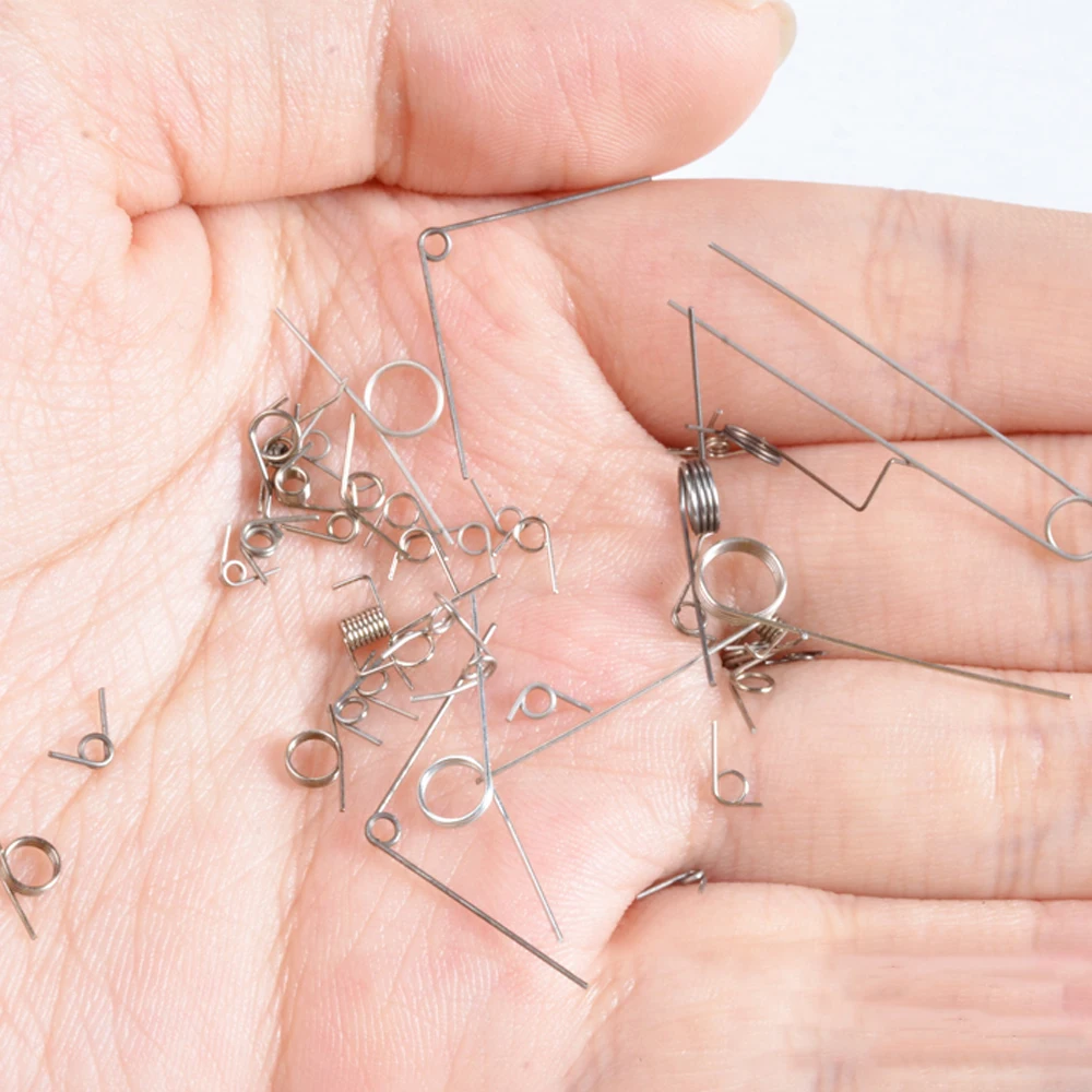 쥬얼리 작은 비틀림 용수철 와이어 직경 0.3 0.35, 0.4mm 스테인레스 스틸 용수철, 20 개