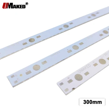 수경 수족관 튜브 성장 램프 DIY용 알루미늄 플레이트 고출력 방열판 패널, LED PCB, 300mm, 6W, 8W, 10W, 12W, 1, 3, 5W, 10-50 개