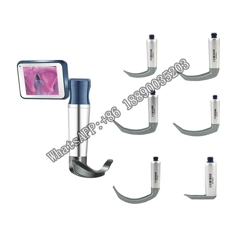 

Airway Management Video Laryngoscope Reusable for Pediatric Neonate with Miller Blade