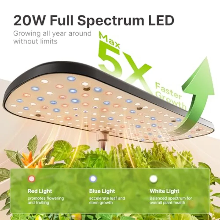 Hydroponics Growing System Kit with 12 Pods