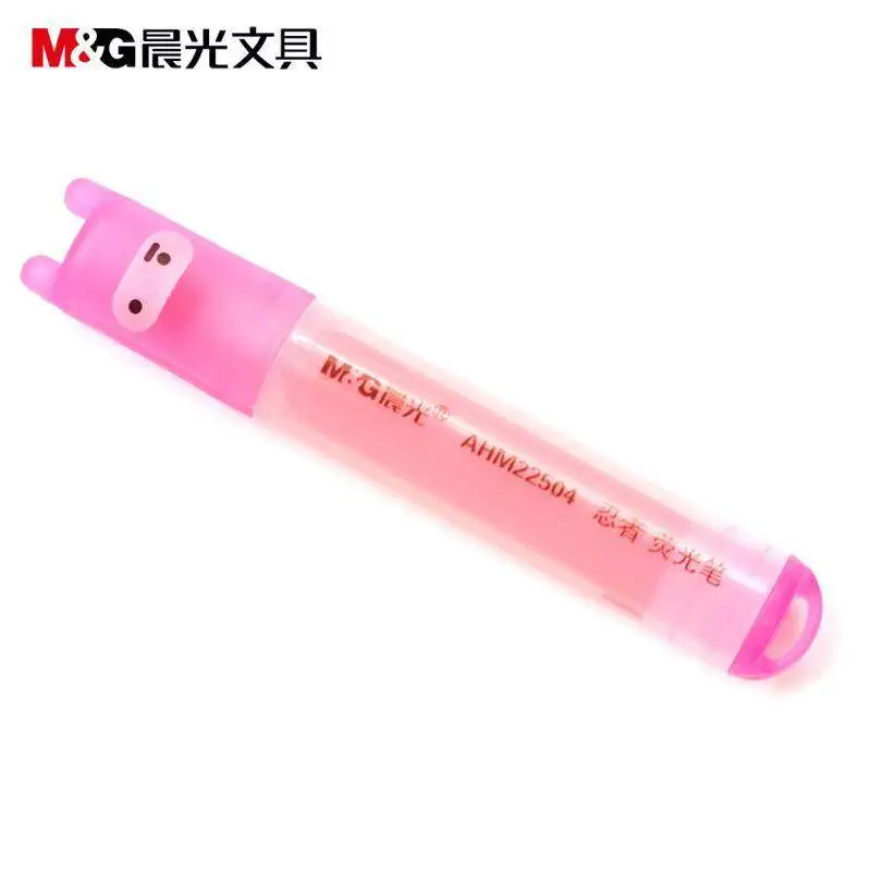 M&G 형광펜 마커 사선 팁 디자인 캔디 컬러 형광펜 학생 및 사무용 겸용