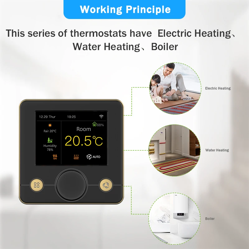 Smart Thermostat Electric Underfloor Heating Stat Tuya Smart Wifi
