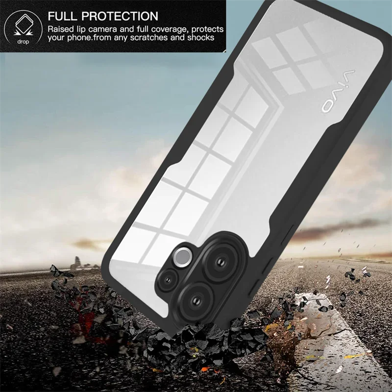 Universal 3-in-1 360° Transparent HD Screen Protector Case with PC+TPU Back Cover